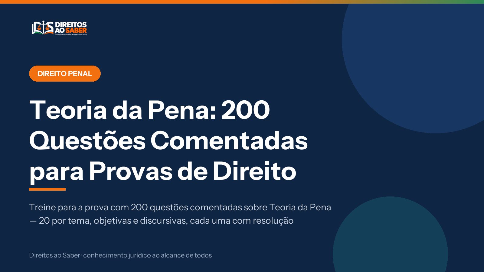 Capa do artigo Teoria da Pena: 200 Questões Comentadas para Provas de Direito